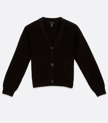 Black sweater button up sale