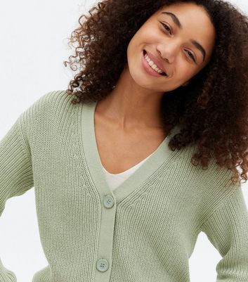 Green button clearance cardigan