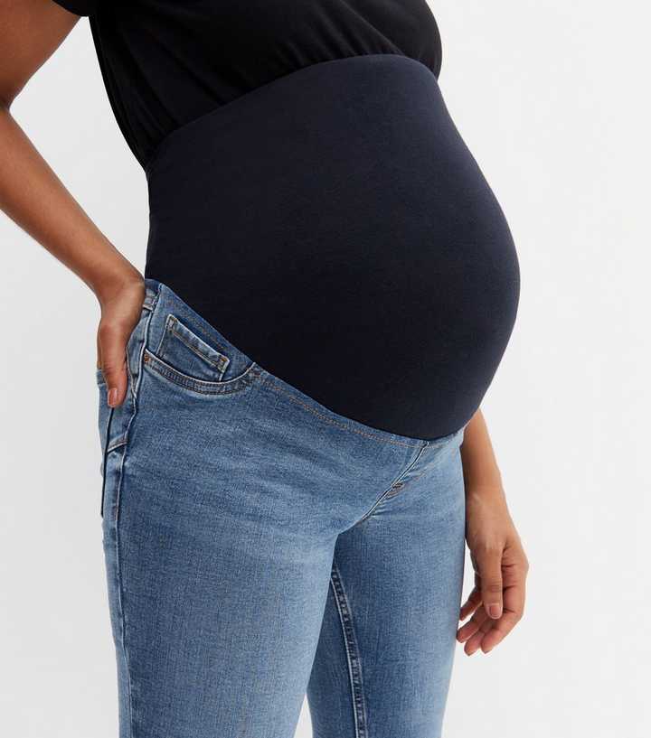 Maternity Blue Over Bump Lift & Shape Emilee Jeggings