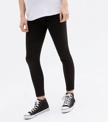 Petite Maternity Black Over Bump Lift 