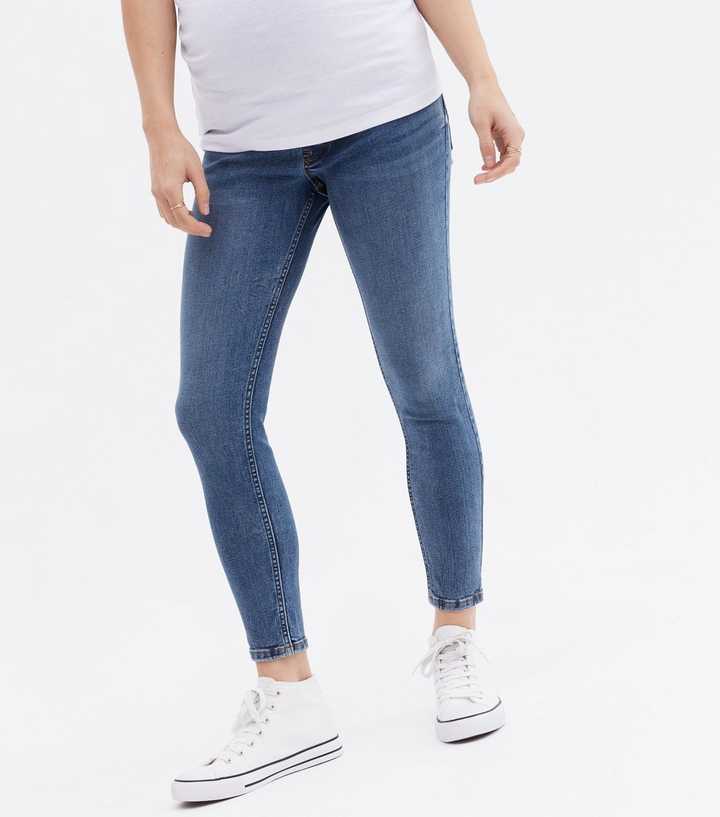 Maternity Blue Over Bump Lift & Shape Emilee Jeggings