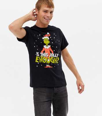 Black Christmas Grinch Logo T-Shirt
