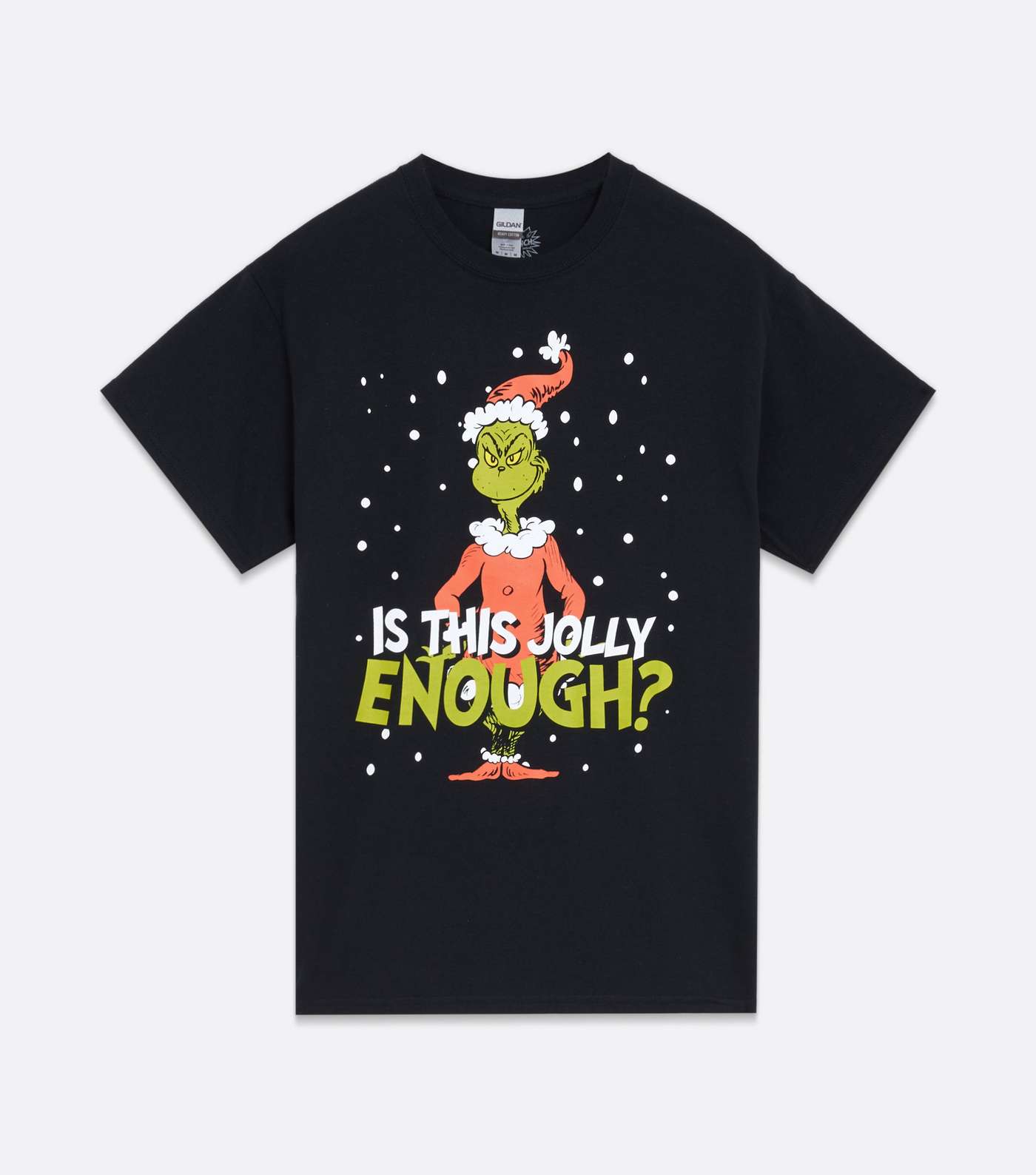 Black Christmas Grinch Logo T-Shirt Image 5