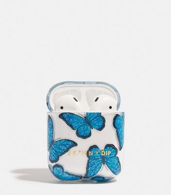 Blue butterfly airpod online case