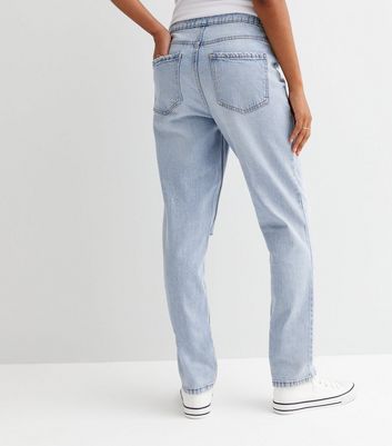 Tall Maternity Pale Blue Ripped Over 