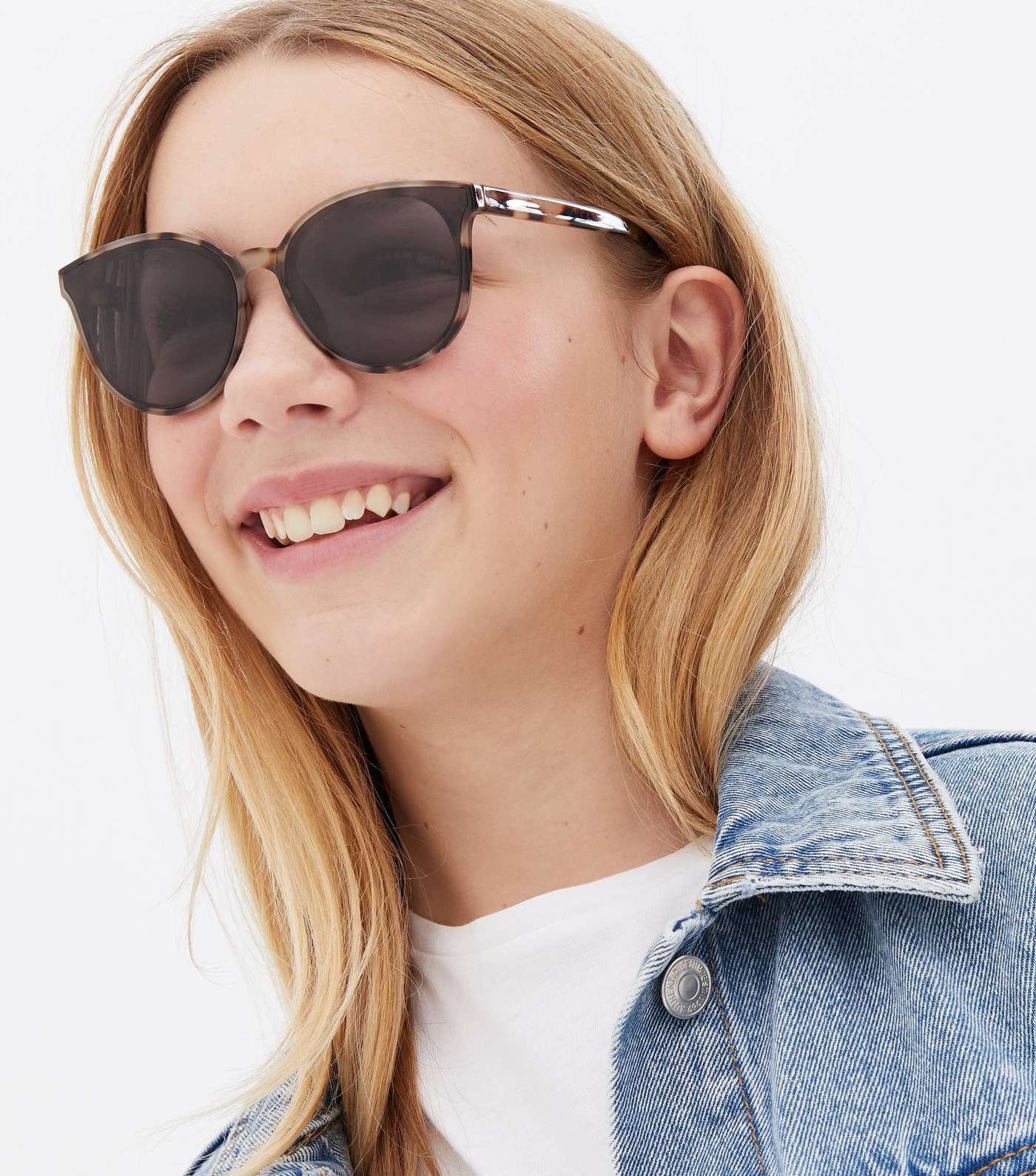 Girls Light Brown Tortoiseshell Effect Sunglasses
