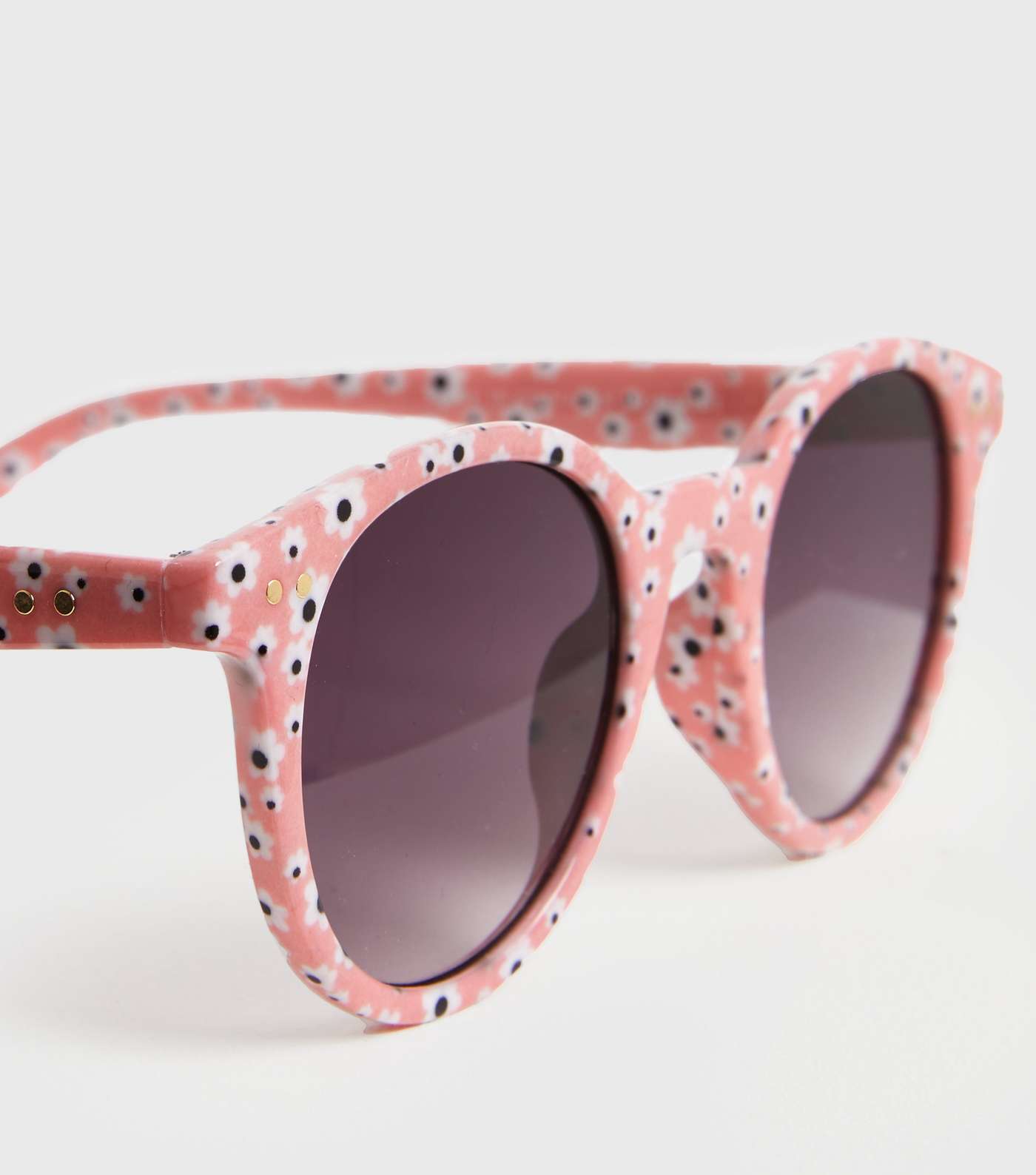 Girls Pink Floral Sunglasses Image 3
