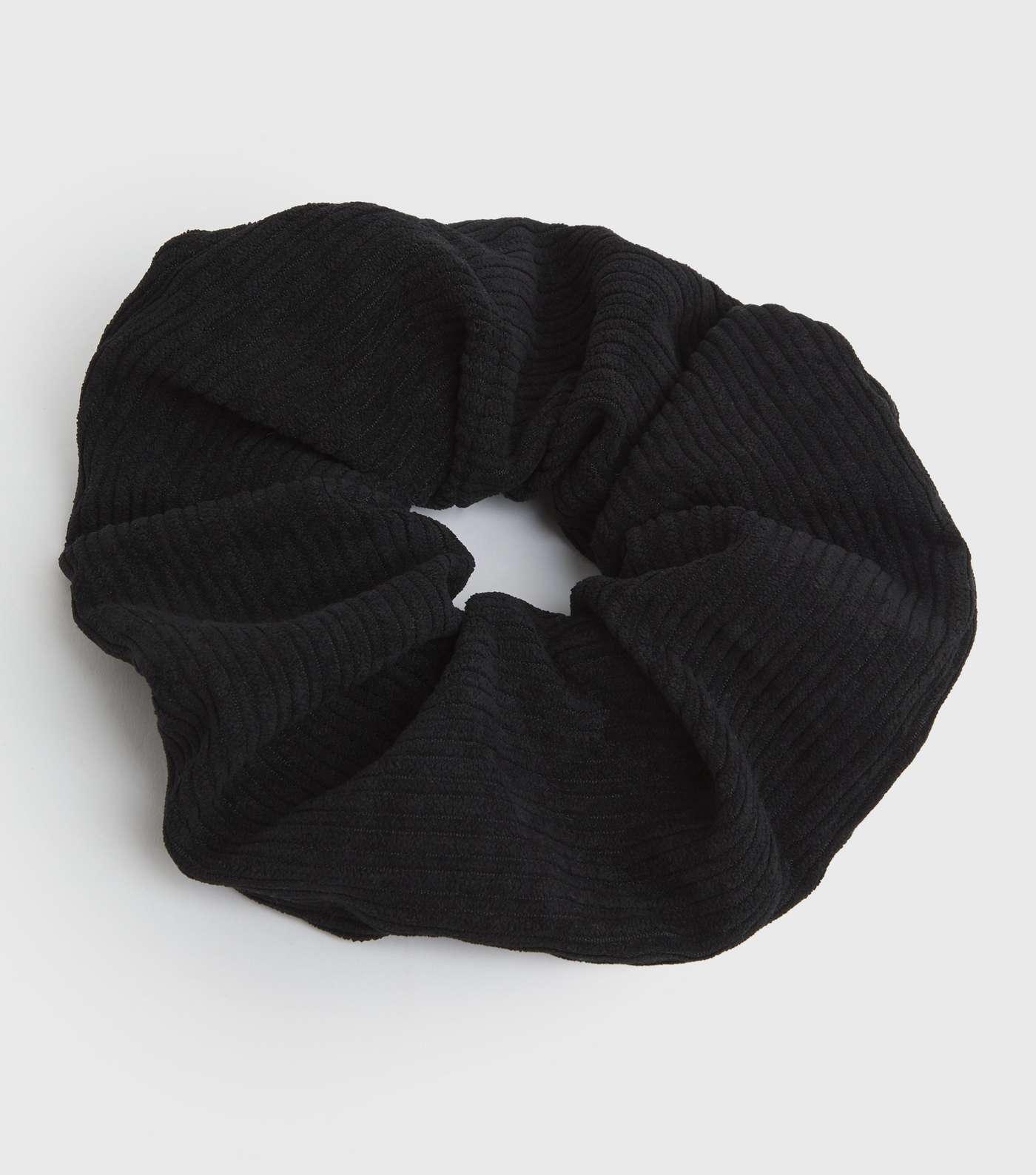Black Ribbed Velvet Scrunchie