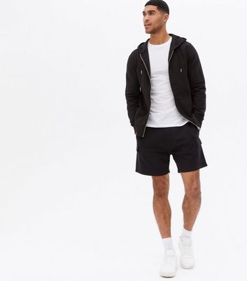 Black Jersey Cargo Shorts | New Look
