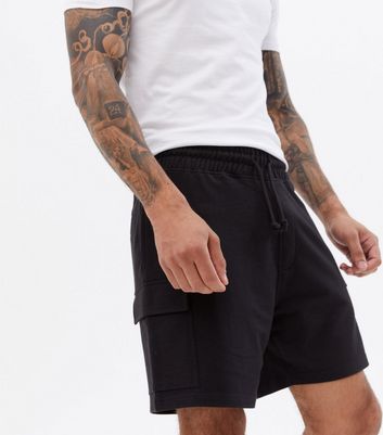 jersey cargo shorts