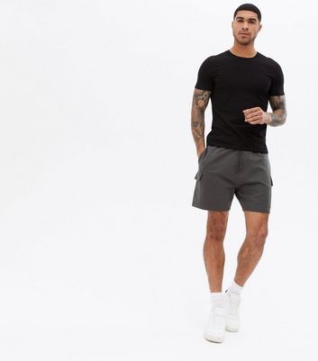 charcoal grey cargo shorts