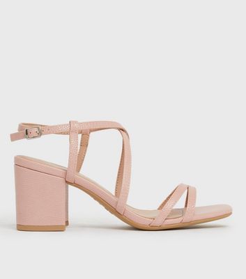 New look outlet pink sandal heels