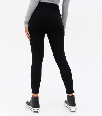 petite black skinny pants