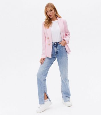 Pink Bouclé Utility Blazer | New Look