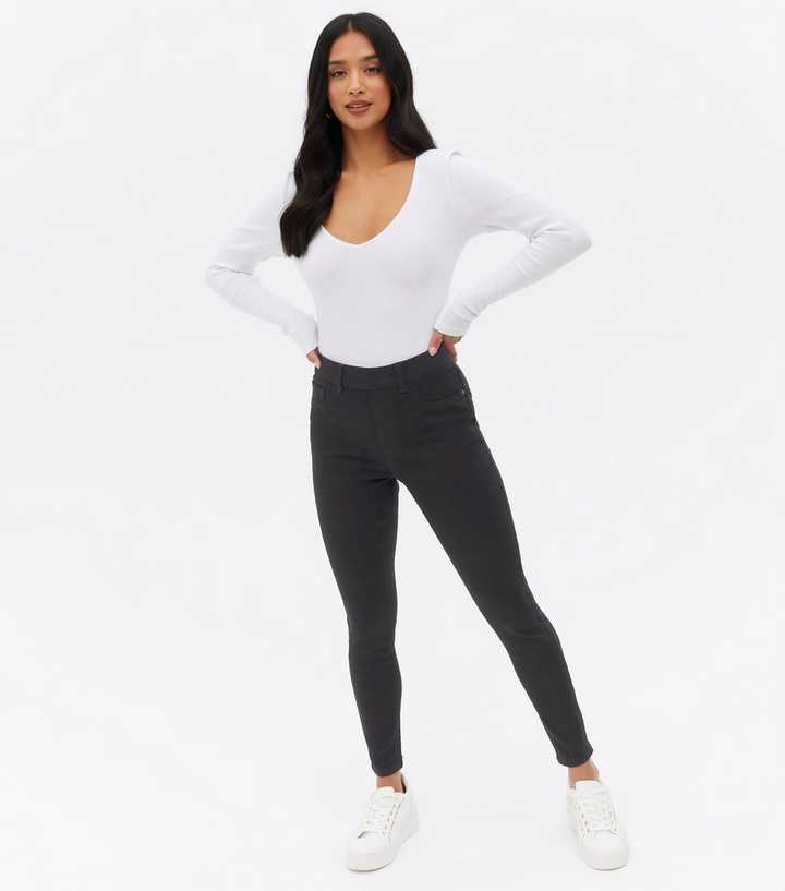 Buy Friends Like These Black Petite High Waisted Jeggings from the