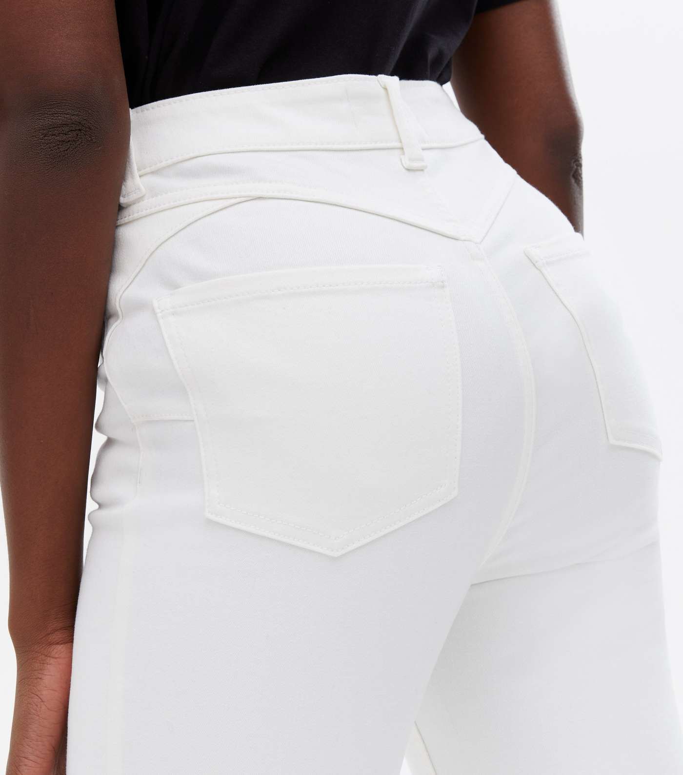 Tall White Lift & Shape Jenna Skinny Jeans Image 3