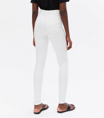 High waisted skinny hot sale dress pants white