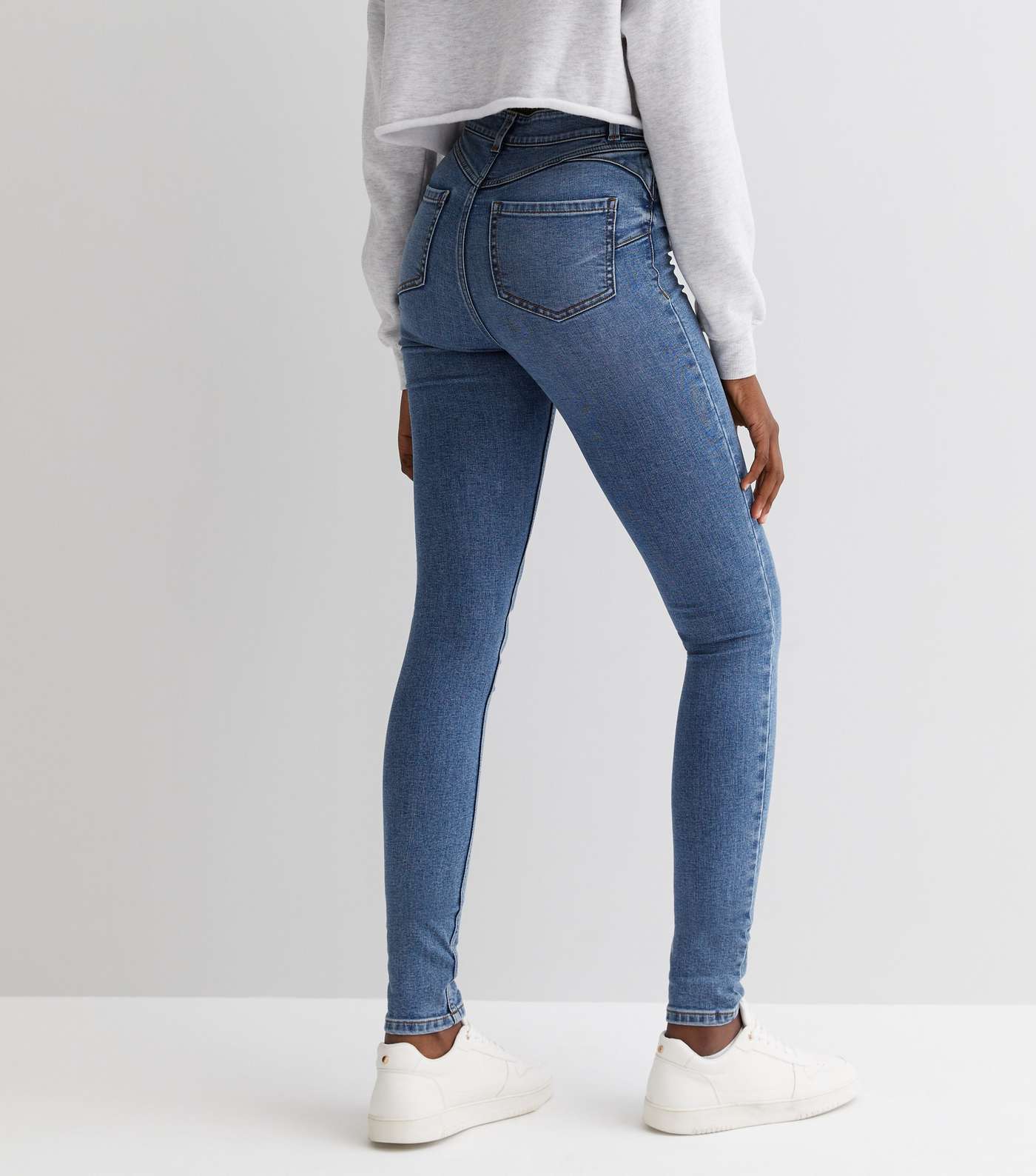 Tall Blue Lift & Shape Jenna Skinny Jeans Image 4