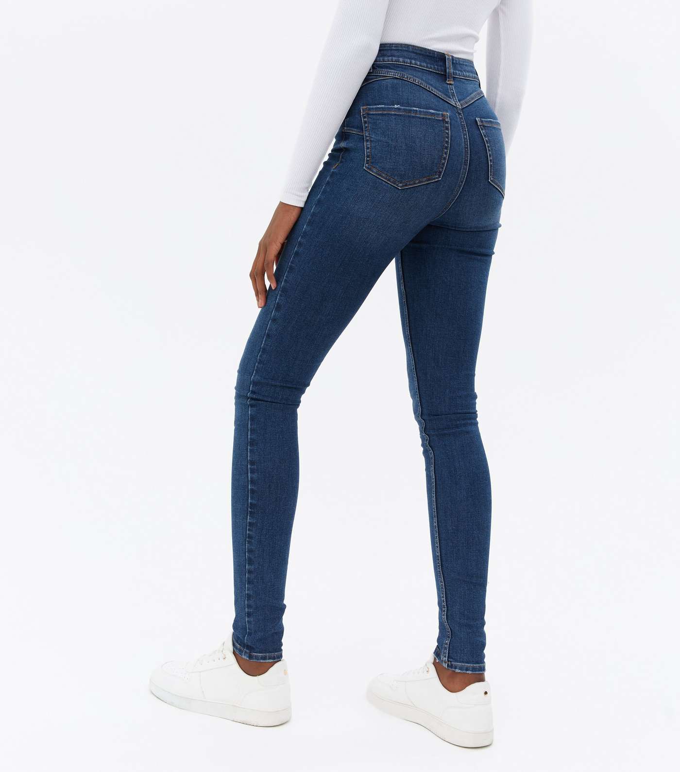 Tall Teal Lift & Shape Jenna Skinny Jeans Image 4