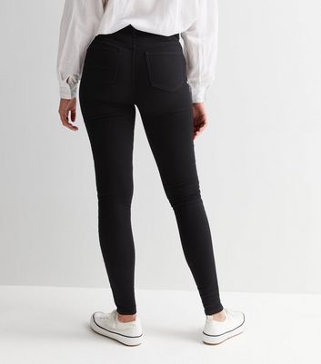 Click to view product details and reviews for Tall Black Dark Wash High Waist Hallie Super Skinny Jeans New Look.