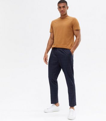 new look mens cropped trousers