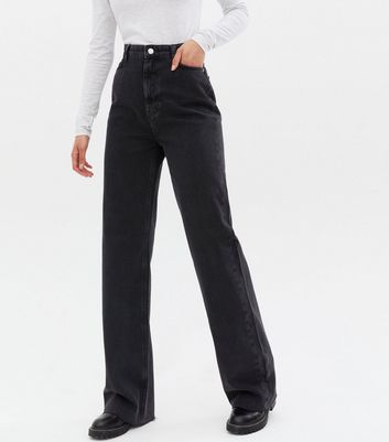 levi's ribcage wide leg jeans black