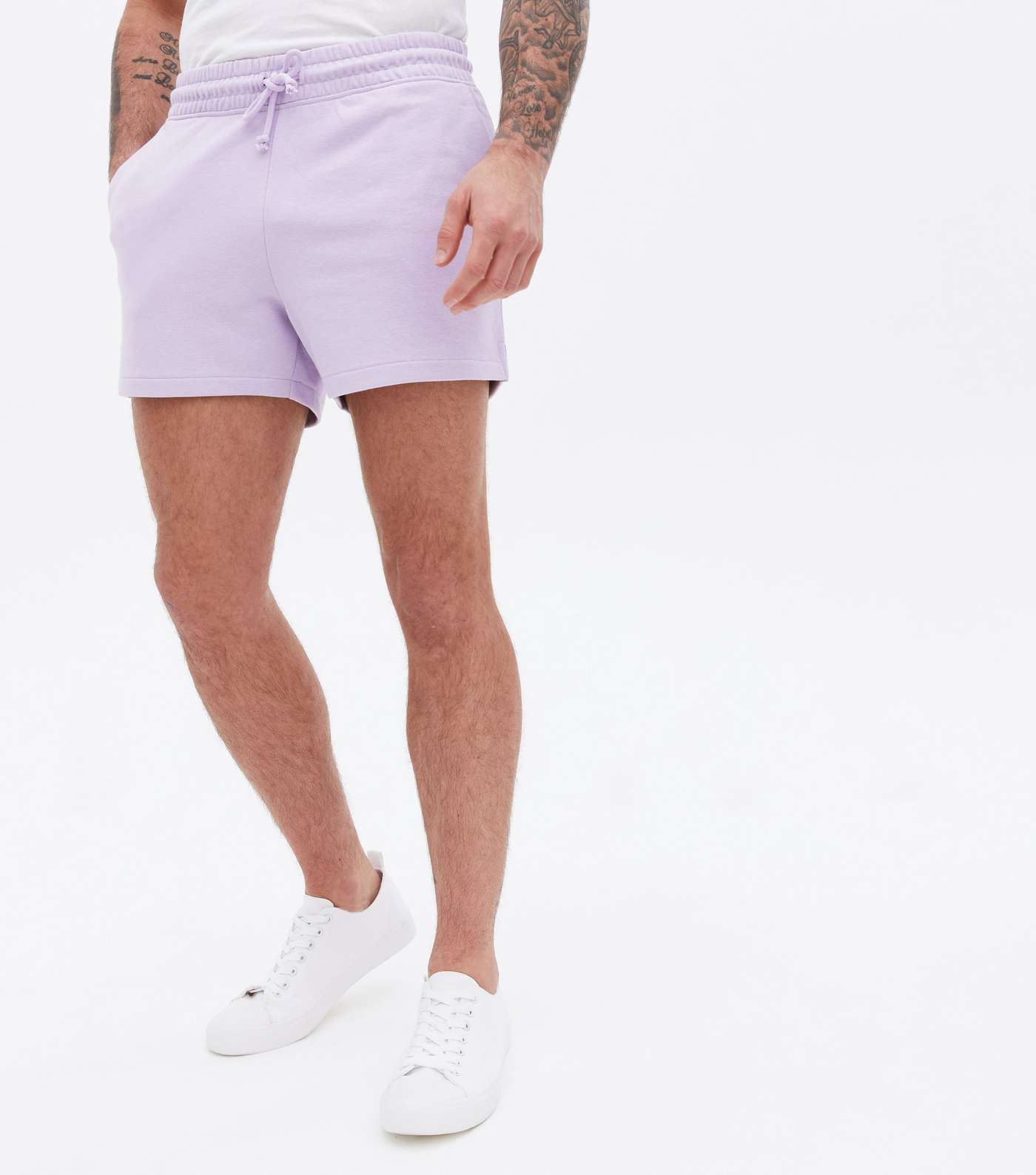 Purple Jersey Short Length Shorts Image 2