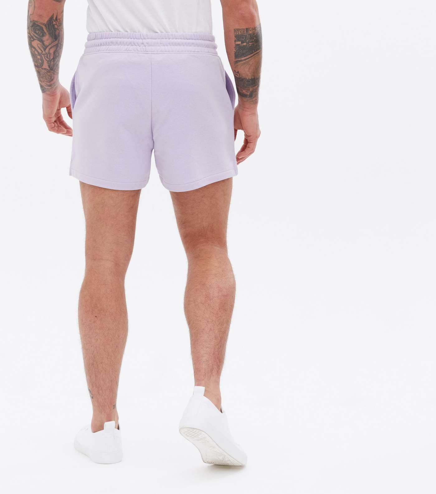 Purple Jersey Short Length Shorts Image 4