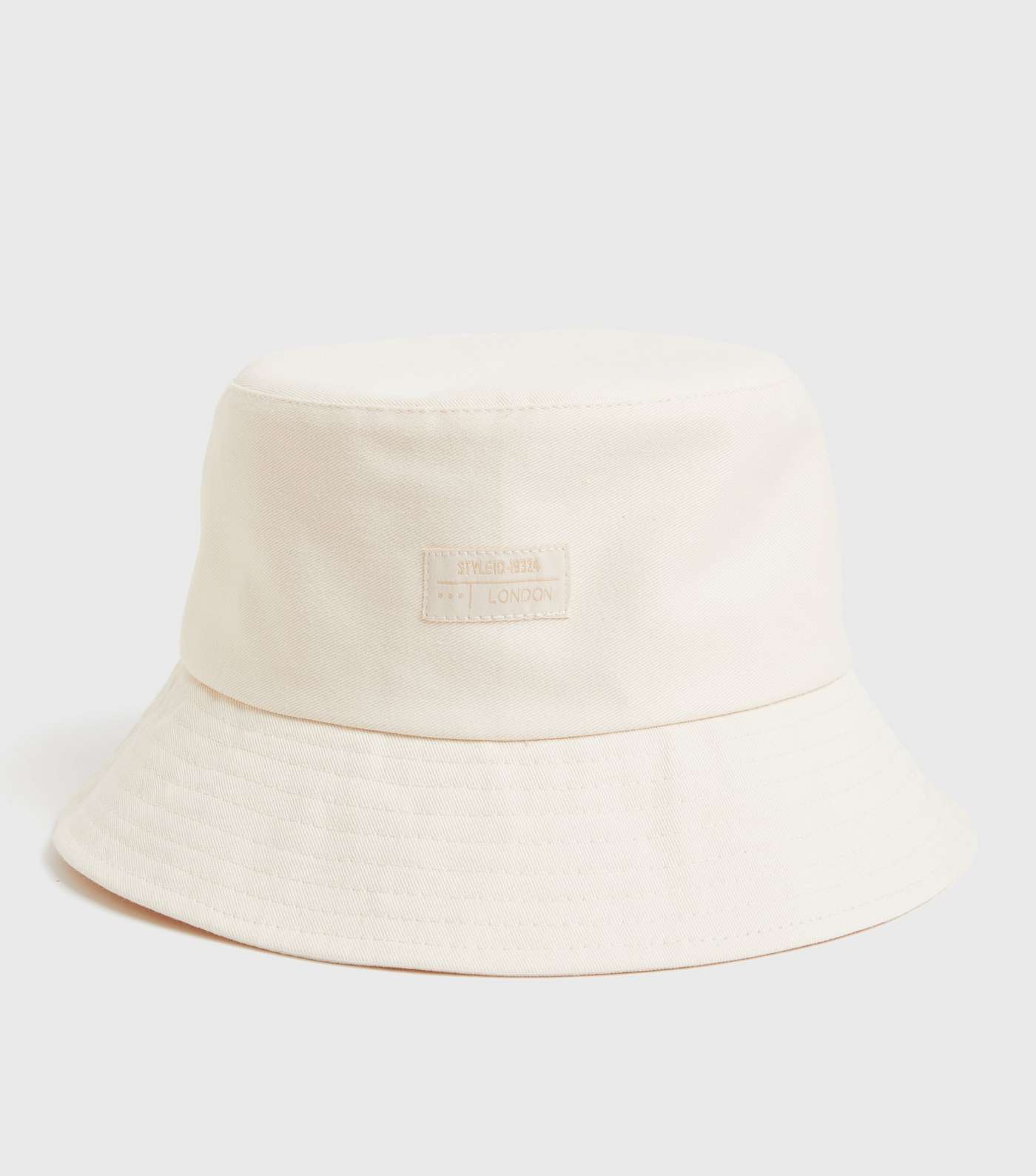 Cream Tab Front Bucket Hat Image 2