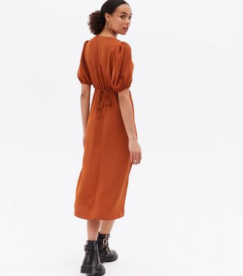 rust dress new look