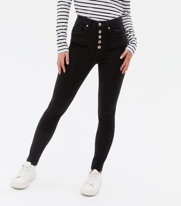 button skinny jeans