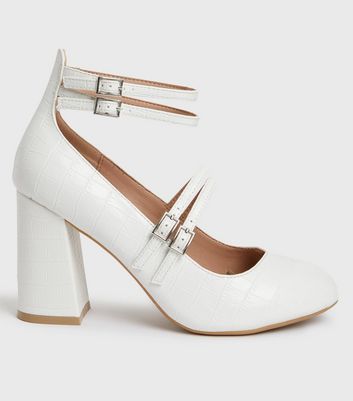 mary jane pumps white