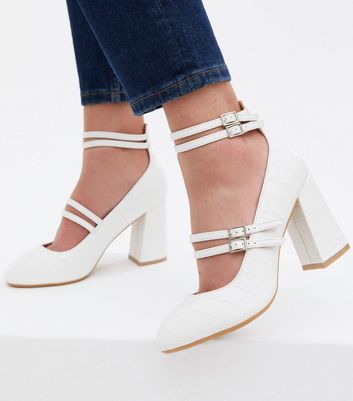 block mary jane heels