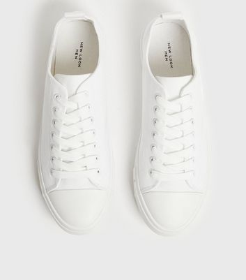 mens white canvas pumps