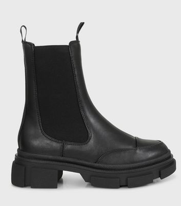 London Rebel Black Leather-Look 
