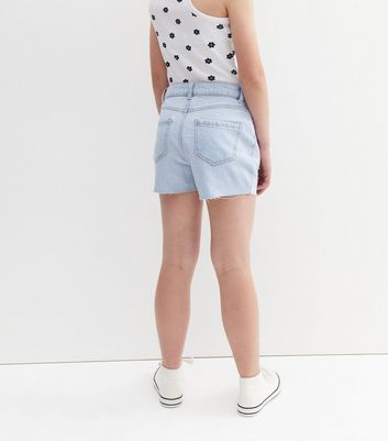 Ripped frayed deals denim shorts