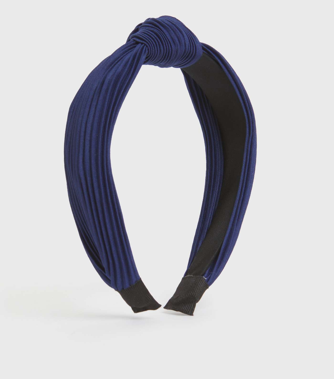 Bright Blue Ribbed Knot Headband