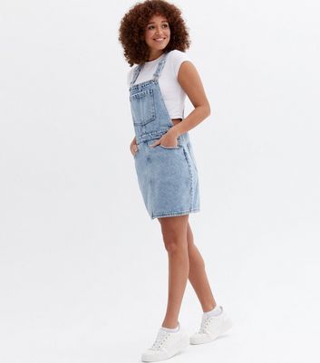 pinafore dress long denim