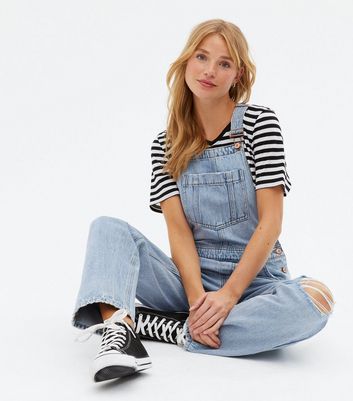 Ripped dungarees sale