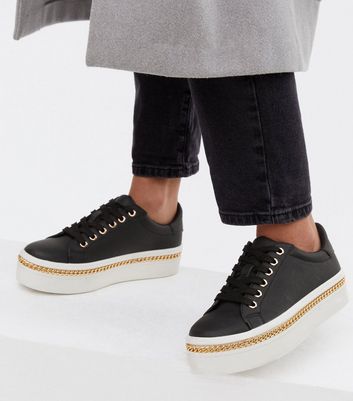 black trainers white trim