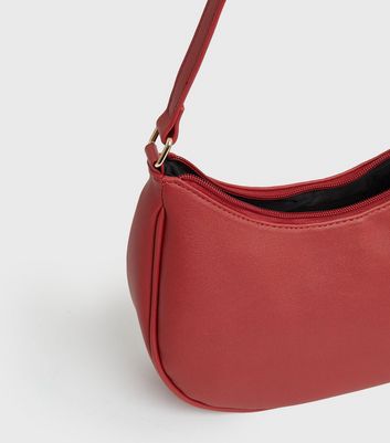 shop for Red Curved Shoulder Bag New Look at Shopo