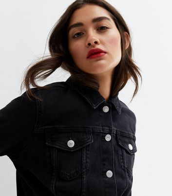 Buy StyleStone Womens Black Denim Jacket with Detachable Maroon Fur Collar  Online at Best Prices in India  JioMart