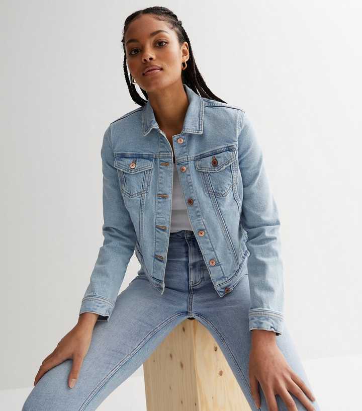 light blue denim jacket