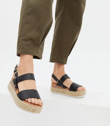 New look black on sale espadrilles