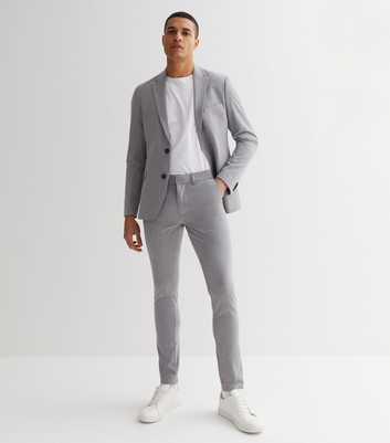 Grey Marl Super Skinny Suit Trousers