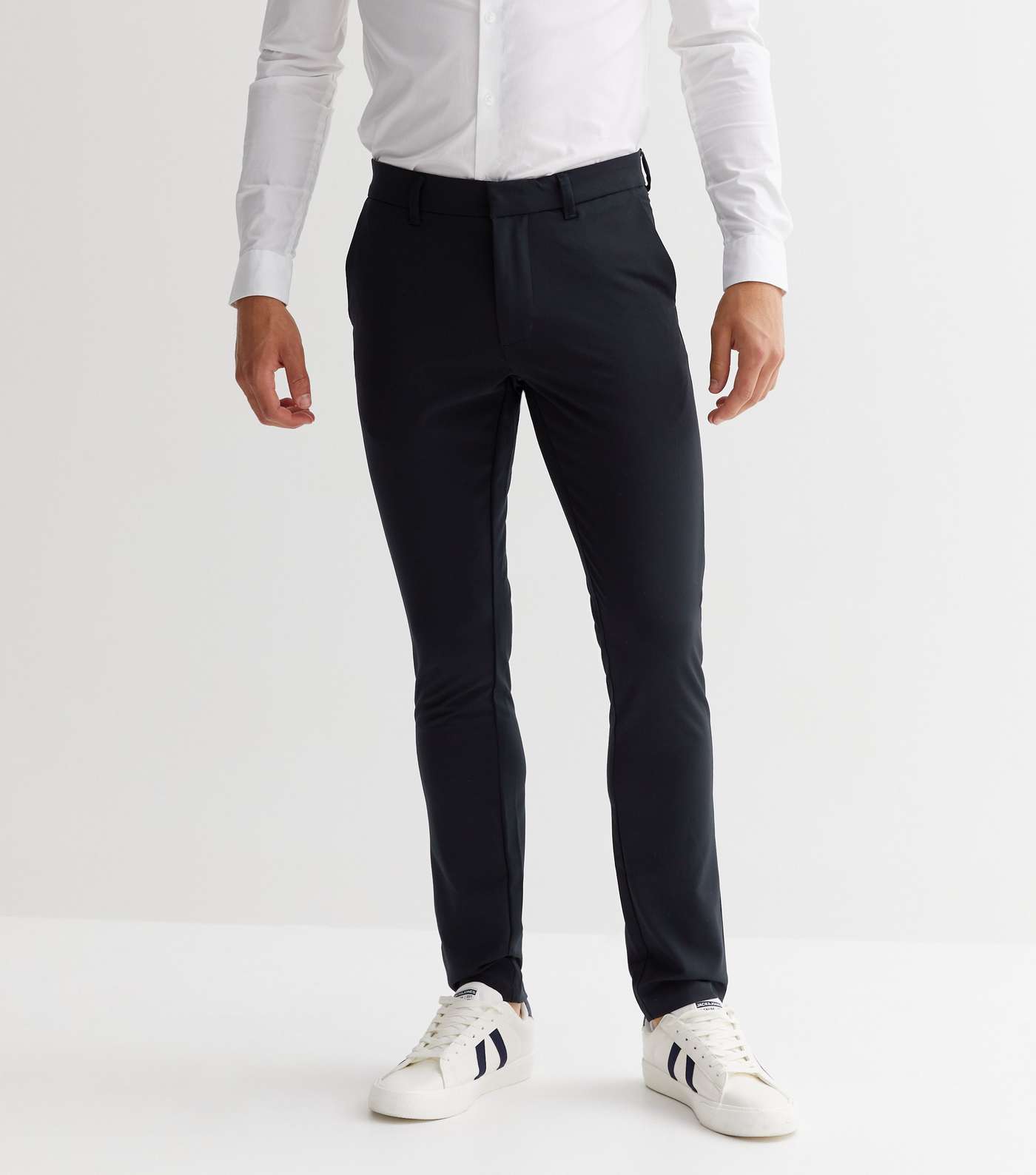 Navy Super Skinny Suit Trousers Image 2