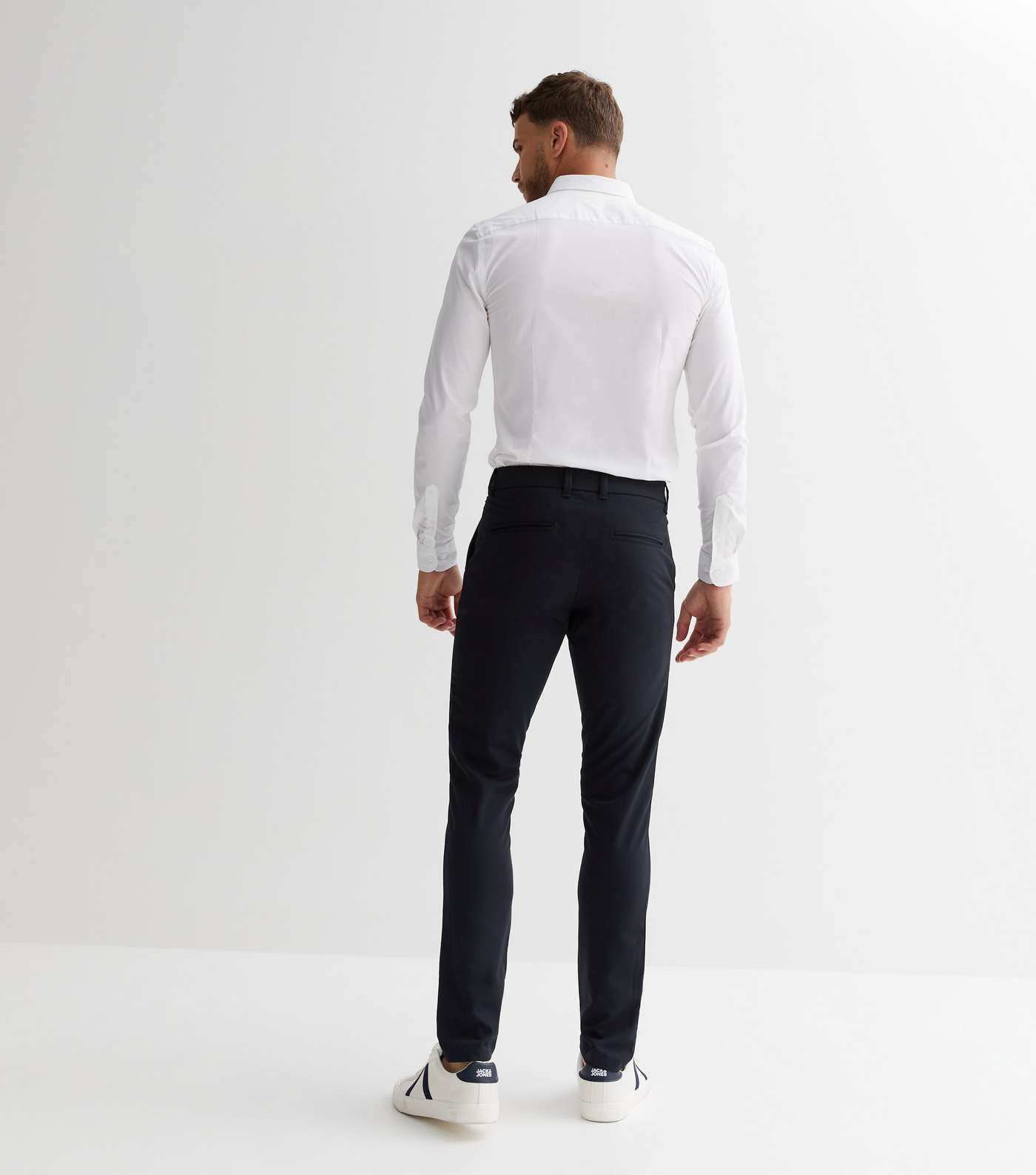 Navy Super Skinny Suit Trousers Image 4