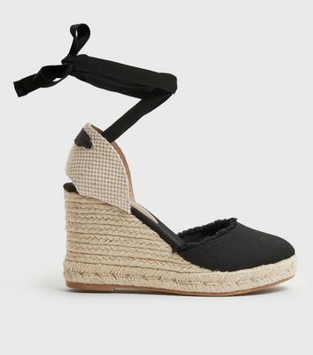 Tie cheap espadrille wedges