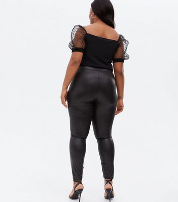 Vero moda hot sale leather leggings