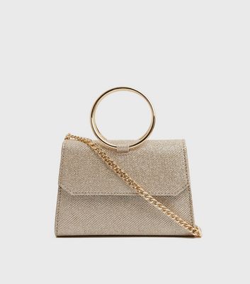 Gold shimmer clutch bag new arrivals